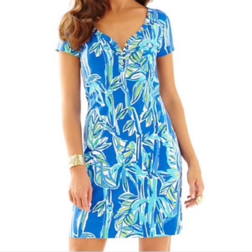 Lilly Pulitzer Palmira Dress in Blue Crush Bamboom Medium
